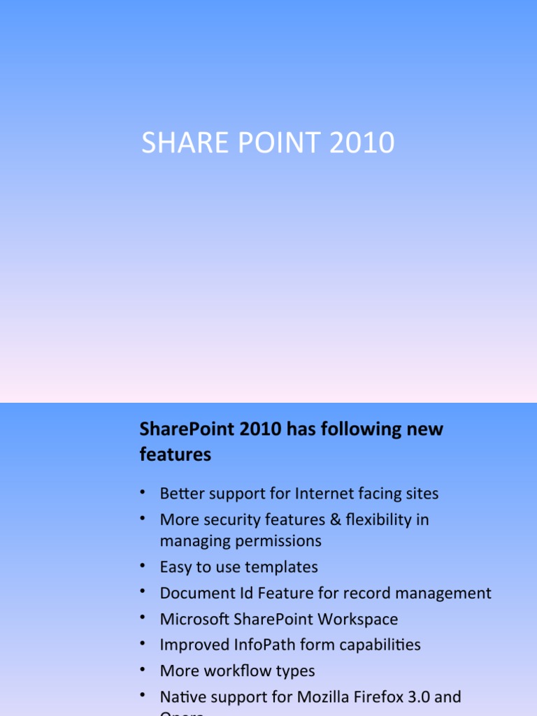 SHAREPOINT2010 | PDF | Share Point | Microsoft Visual Studio