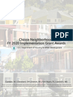 Choice Neighborhoods 2020 Implementation Grant Awards