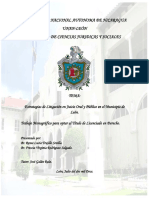 Universidad Nacional Autonoma de Nicaragua Unan-León Facultad de Ciencias Juridicas Y Sociales