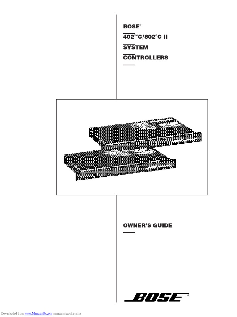 Bose 402 C/802 System Controllers: Downloaded From Search Engine | PDF Loudspeaker | Amplifier