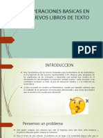 Las Operaciones Basicas en Los Nuevos Libros de Texto