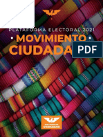 Plataforma Electoral Movimiento Ciudadano 2021
