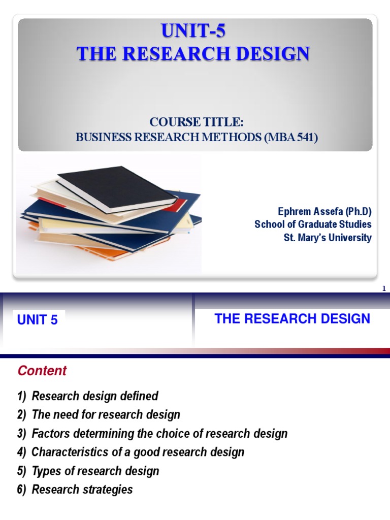 Unit 5 The Research Design Pdf Experiment Research Design