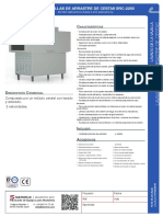 Ficha Técnica Lavavajillas de Arrastre SRC 2200 PDF