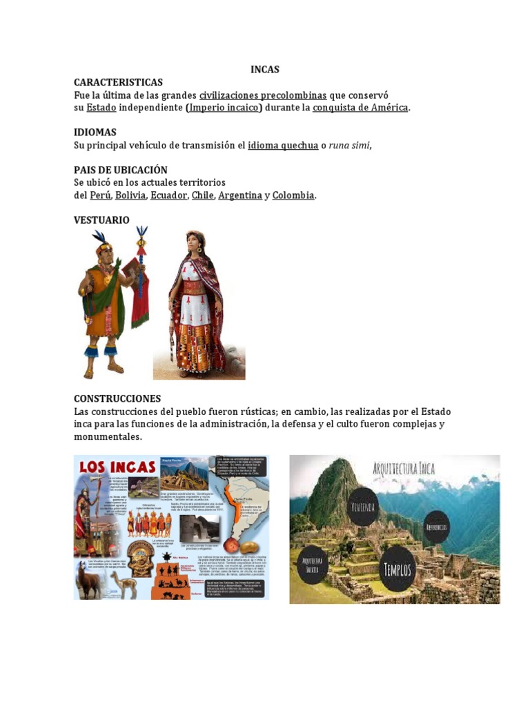 Culturas Precolombinas: Incas, Mayas y Aztecas | PDF | Civilización ...