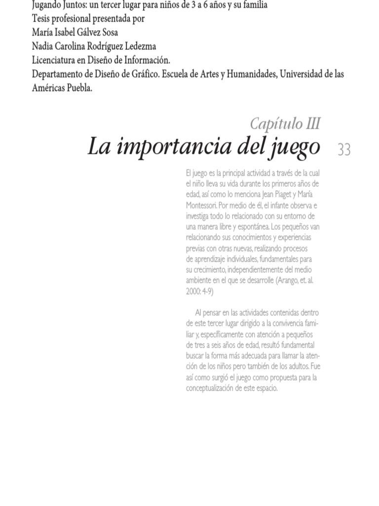 Capitulo 3 La Importancia Del Juego | Download Free PDF | Adultos ...