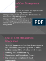 Overview of Cost Management and Strategy