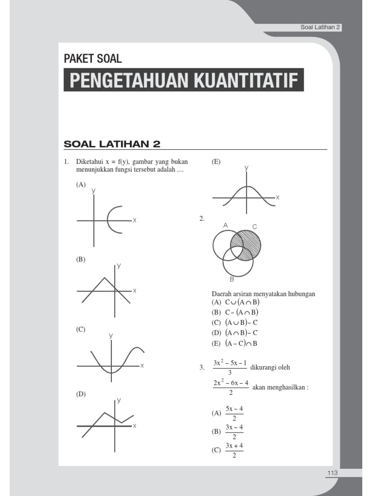 Pengetahuan Kuantitatif - Latihan 2 | PDF