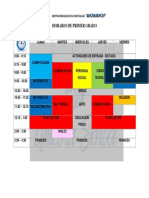 Horario 1er Grado