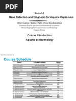 Week 1 Course Introduction - Aquatic Biotechnology