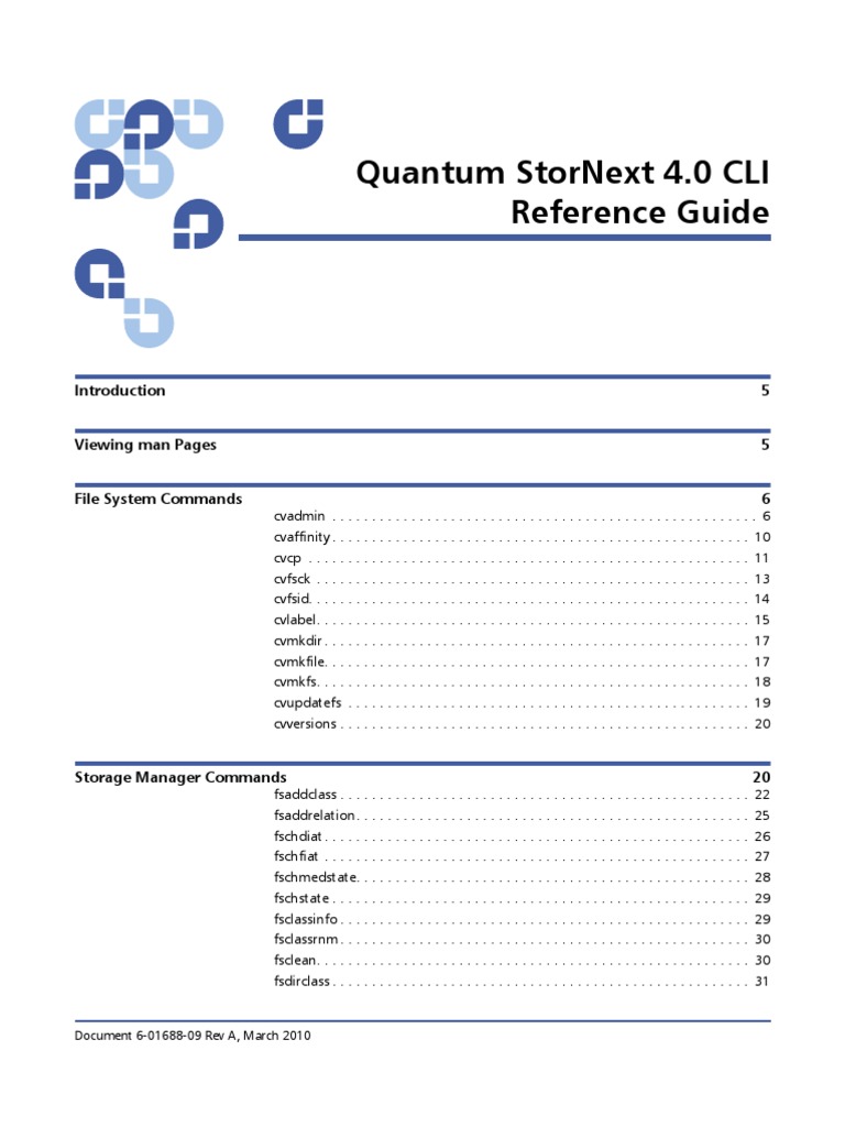 StorNext 4 CLI Guide | PDF | Command Line Interface | File System