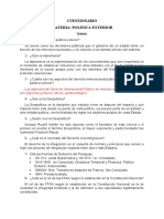 Politica Exterior y Organismos Internacionales