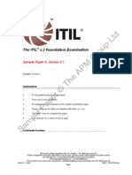 ITILv3FoundationSamplePaperA_v3.1_CTU_20100406