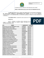 PORTARIA #58 e PORTARIA #64 - Comissão Interna de Processo Seletivo Do Campus de Fortaleza