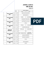 Jadwal Ujian Satuan Pendidikan (Usp) Sma Islam Al-Hikmah Tajinan