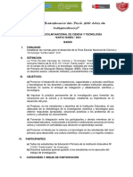 Bases Oficial Feria de Ciencia y Tecnologia Si - 2021