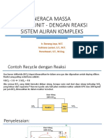 7 - NERACA MASSA MULTI UNIT Dengan REAKSI SS (Recycle, Purging) - Compressed