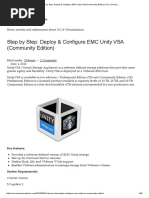 Step by Step - Deploy & Configure EMC Unity VSA (Community Edition) - UC Connect .