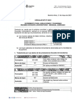 Circular DP #20-21 Incremento para Jubilaciones y Pensiones Regimen Docente Universitario - Mensual Junio-2021