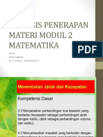 Analisis Penerapan Materi Modul 2 Matematika - Roby Adrian