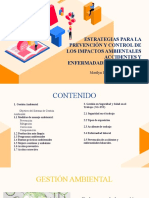 Estrategias para La Prevención y Control de Los Impactos Ambientales, Accidentes y Enfermedades Laborales