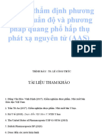 Bài 5 - KNDPNC - BC Thẩm Định PP Chuẩn Đô, AAS - TS. Lê Công Thức