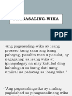 PAGSASALING-WIKA