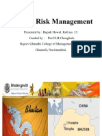 Country Risk Management BHUTAN