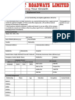 Employment Form: 1) Personal Details