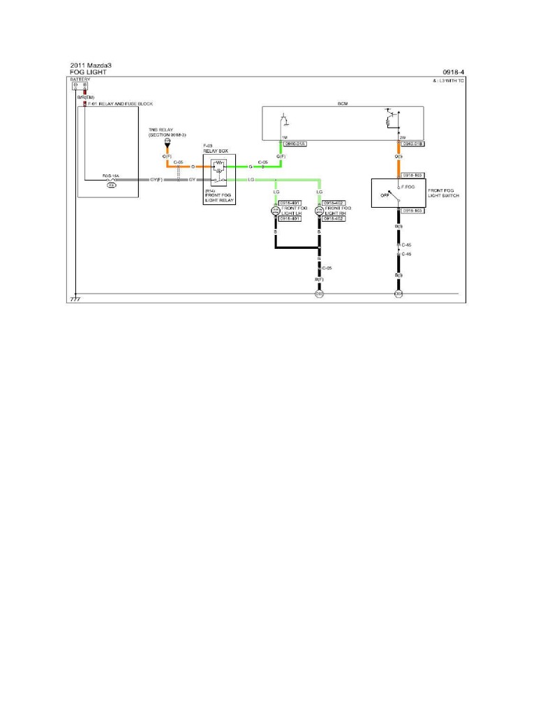 MAZDA 3 2012 Headlight Wiring | PDF