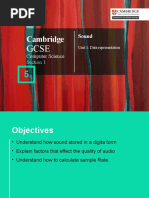 Data Representation L5 Sound