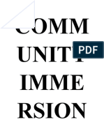 Comm Unity Imme Rsion