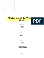 Rencana Anggaran Biaya (RAB) : Kegiatan