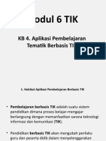 Modul 6 KB 4 Aplikasi Pembelajaran Tematik Berbasis TIK (Frengky Berutu)