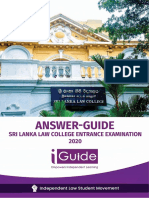 IGuide Answer Guide - SLLC Entrance Exam (2015-2019) - 1
