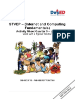 STVEP - (Internet and Computing Fundamentals) : Activity Sheet Quarter 3 - LO 10