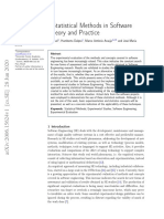 Application of Statistical Methods in Software Engineering: Theory and Practice