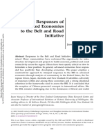 Strategic Responses of Advanced Economies To The Belt and Road Initiative
