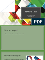 Magnetism: Physics Presentation M. Afaq Ahsan - O1-B