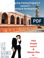 Lecture 7 Designing Training Programs II