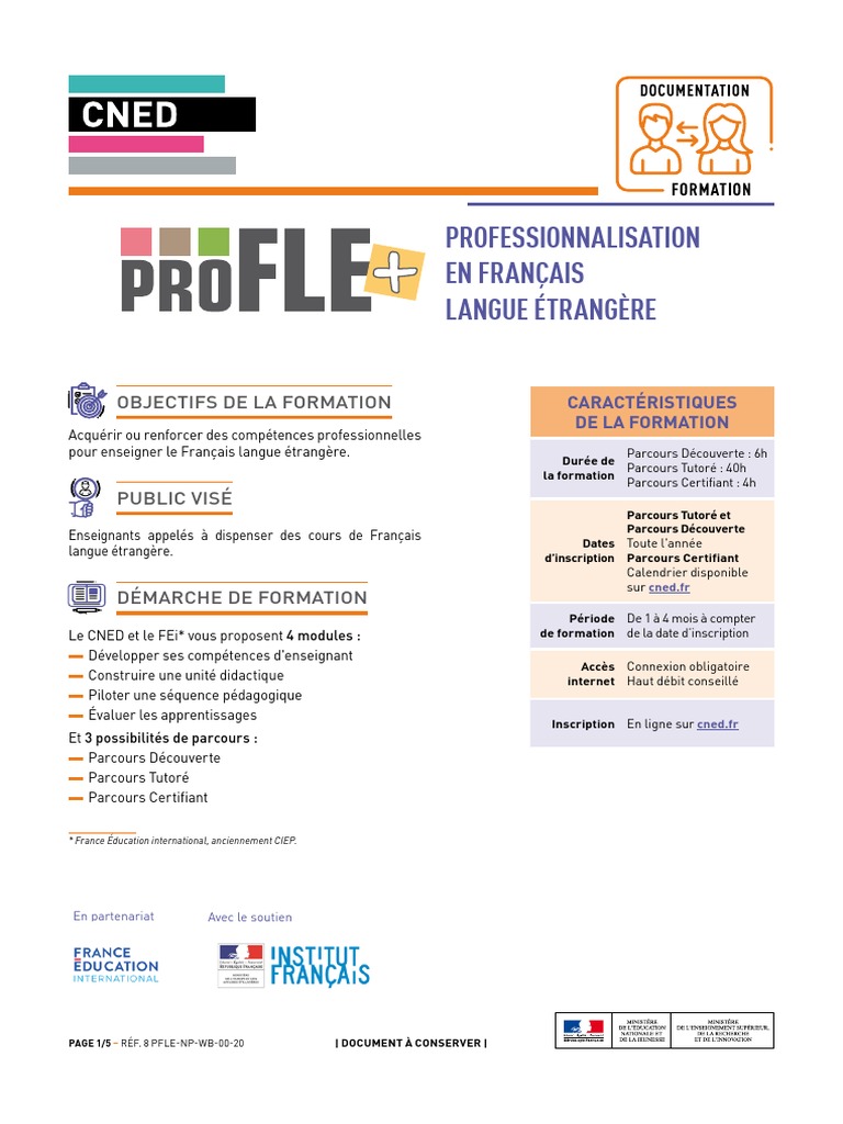CNED PDF Pédagogie Formation à distance