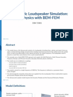 Vibroacoustic Loudspeaker Simulation: Multiphysics With BEM-FEM