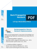 Back Propagation Neural Network 2: Lili Ayu Wulandhari PH.D