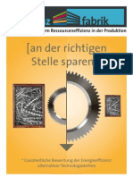 Effizienzfabrik - Ressourceneffizienz in Der Produktion