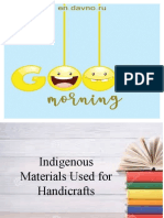Jessica Vidal Indigenous Materials For Handicrafts