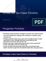 Konsep Dan Teori Dasar Portofolio