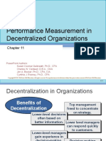 Performance Measurement in Decentralized Organizations