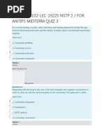 BL-NSTP-6102-LEC-1922S NSTP 2 / FOR Antips Midterm Quiz 3: Question Text