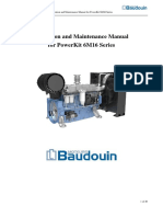 Baudouin 6M16 Operation, Maintenance Manual