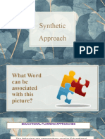 Synthetic Approach Report